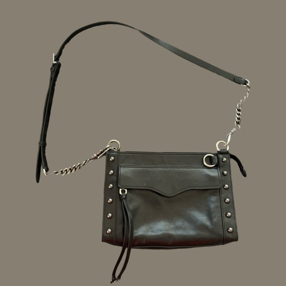 REBECCA MINKOFF MAB Crossbody with Studs Gun Metal Hardware